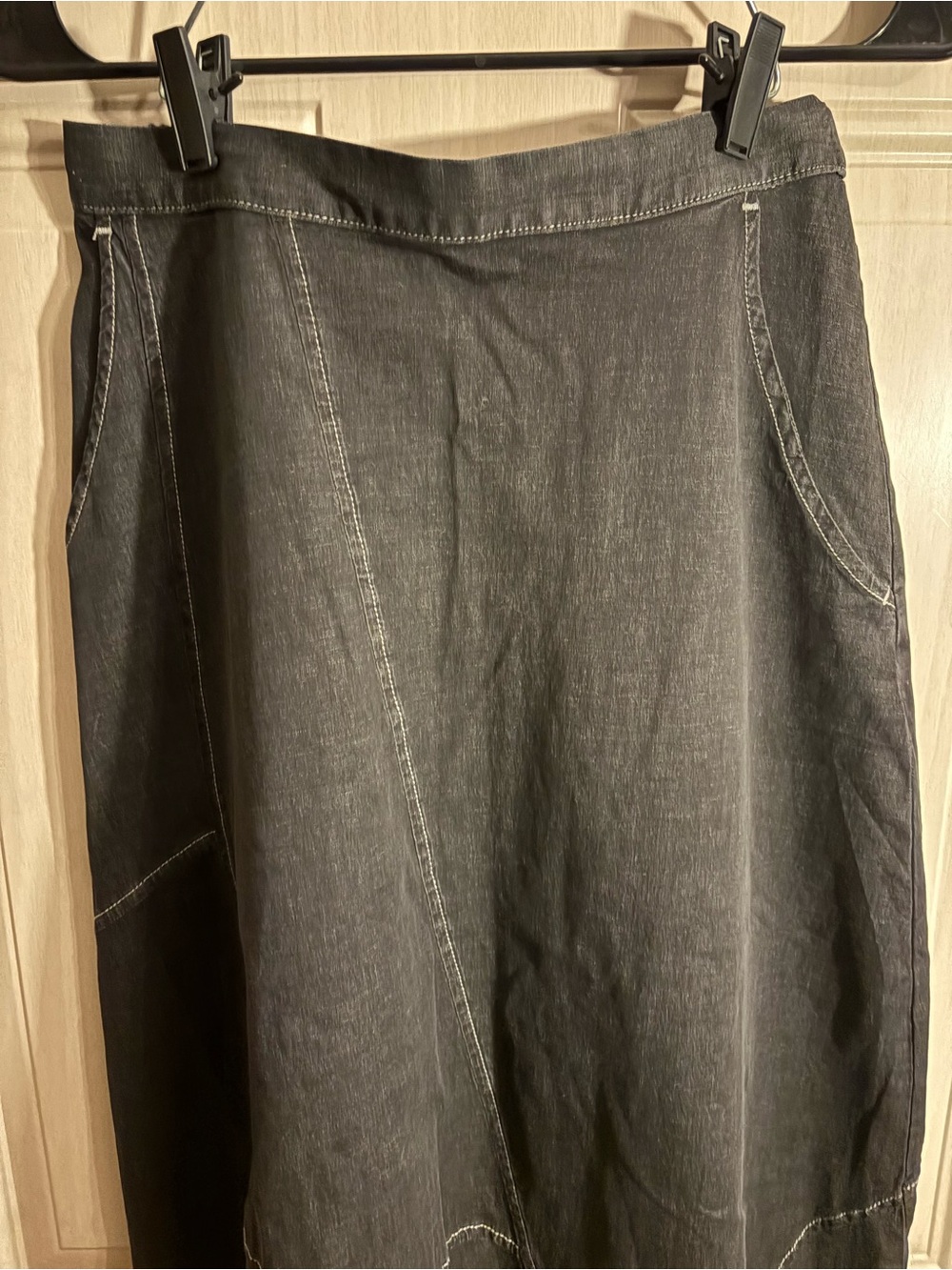 Alembika size 0 Women’s Carla Cocoon Jet Denim Trendy Fashion Chic Skirt - Picture 2 of 8